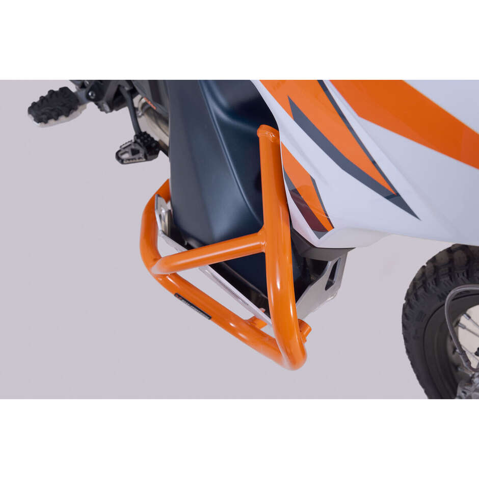 Pare-moteur orange SW-MOTECH SBL.04.521.10001/EB pour KTM 790 Adv/R (19-21) ; 890 Adv/R (20-22)